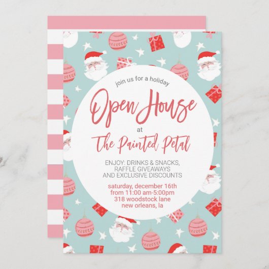 Invitation Open House (Devant / Derrière)