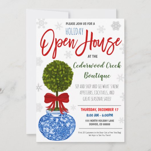 Invitation Open House (Devant)