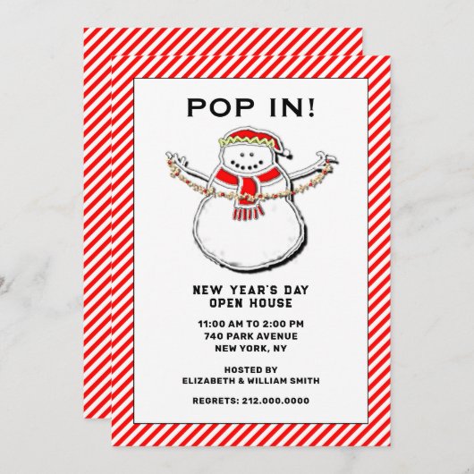 Invitation Open House (Devant / Derrière)