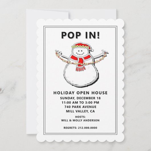 Invitation Open House (Devant)