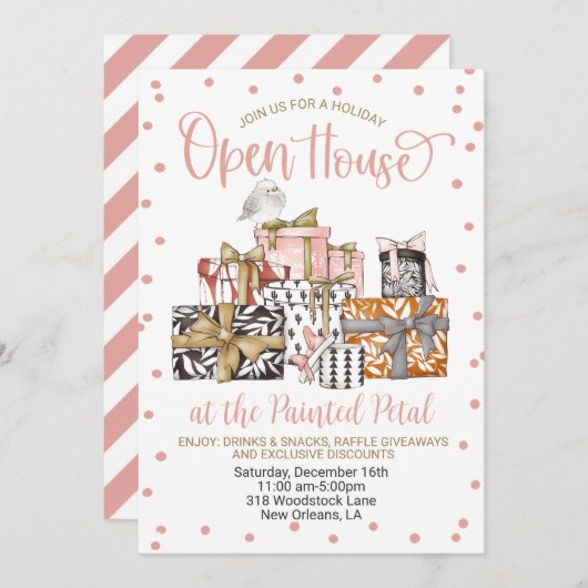 Invitation Open House (Devant / Derrière)