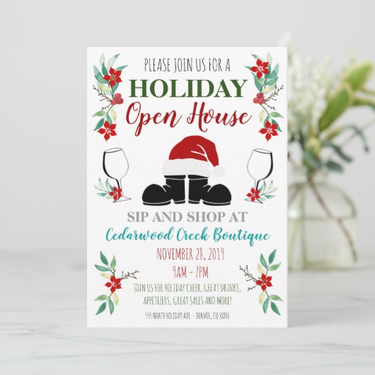 Invitation Open House (Debout devant)