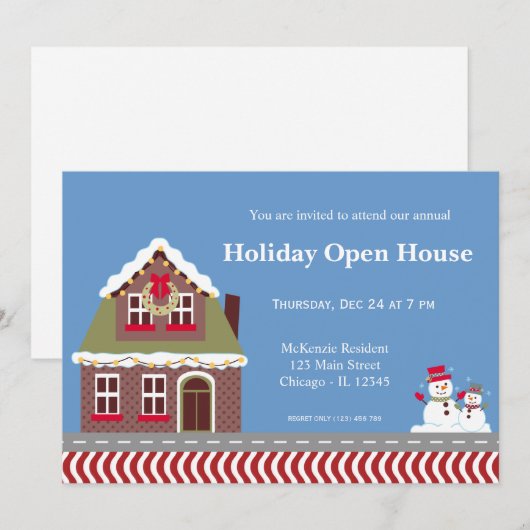 Invitation Open House (Devant / Derrière)