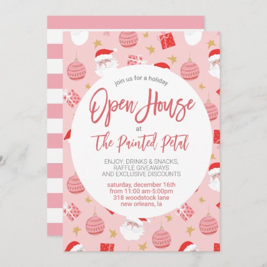 Invitation Open House (Devant / Derrière)