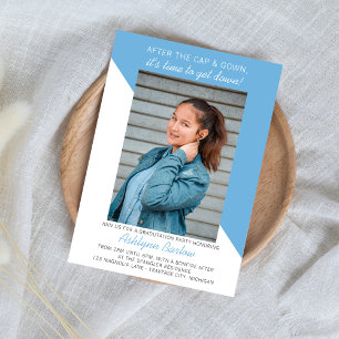 Invitation Open House 2023 de la fête de graduation Photo Ble
