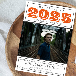 Invitation Open House 2023 de la fête de graduation Photo Ora