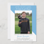 Invitation Open House 2025 de la fête de graduation Photo Ble (Devant)