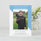 Invitation Open House 2025 de la fête de graduation Photo Ble (Debout devant)