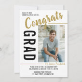 Invitation Open House 2025 de la fête de graduation Photo Gol (Devant)