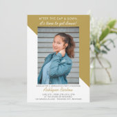 Invitation Open House 2025 de la fête de graduation Photo Gol (Debout devant)