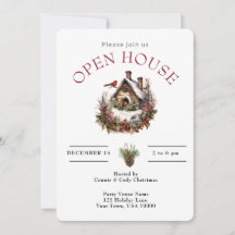 OPEN HOUSE CHRISTMAS BIRD HOUSE