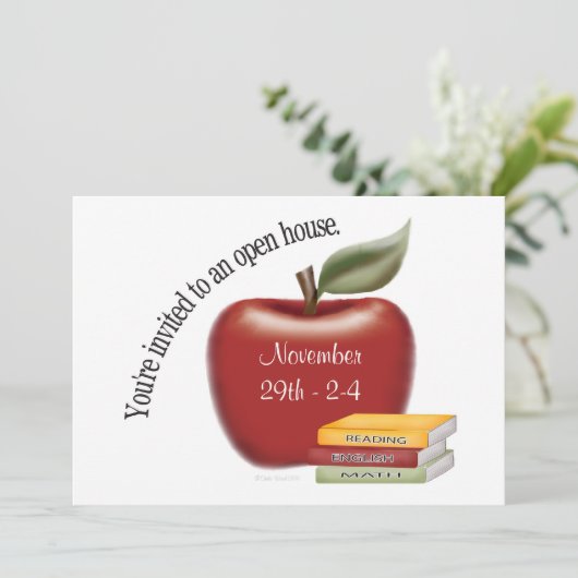 Invitation Open House de l'école (Debout devant)