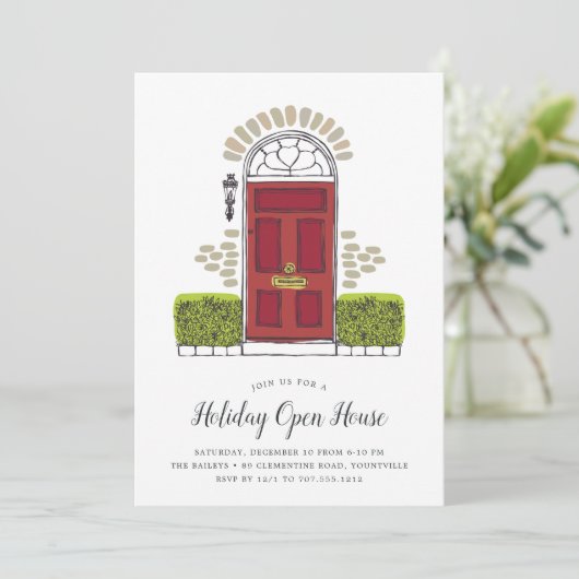 Invitation Open House de Red Door (Debout devant)