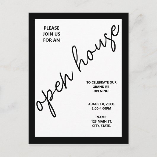 Invitation Open House d'entreprise d'entreprise mo (Devant)