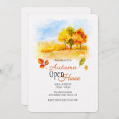 Invitation Open House des arbres d'automne (Devant / Derrière)