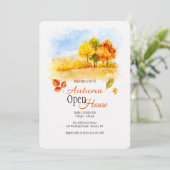 Invitation Open House des arbres d'automne (Debout devant)