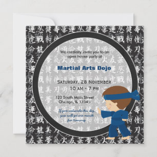 Invitation Open House des arts martiaux