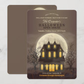 Invitation Open House d'Halloween (Devant / Derrière)