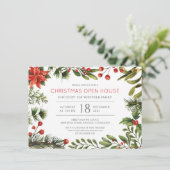 Invitation Open House Fête de Noël Florale (Debout devant)