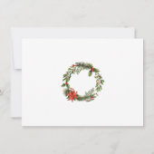 Invitation Open House Fête de Noël Florale (Dos)