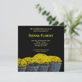 Invitation Open House Florist business (Debout devant)