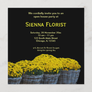 Invitation Open House Florist business