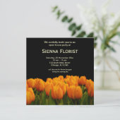 Invitation Open House Florist business (Debout devant)