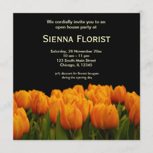 Invitation Open House Florist business