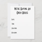 Invitation Open House : Mme Tittlemouse à la porte (Dos)