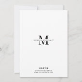 Invitation Open House Noir Blanc Immobilier (Dos)