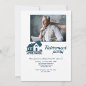 Invitation Open House Photo Retirement Party (Devant)