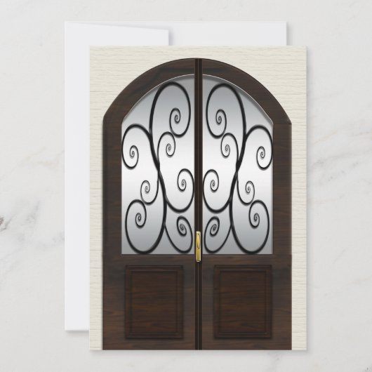 Invitation Open House - Porte à deux volets fantai (Devant)