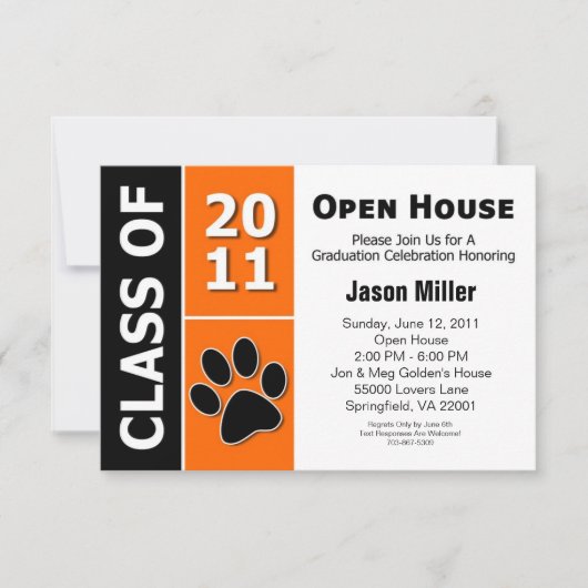 Invitation Open House pour les diplômes (Devant)