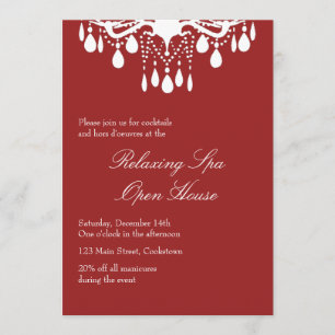 Invitation Open House Red Grand Ballroom