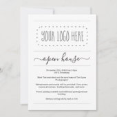 Invitation Open House | Simplement droite (Devant)