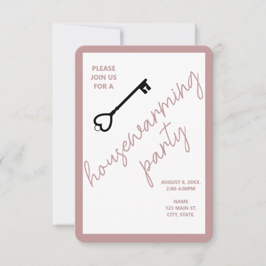 Invitation Open House | Taupe (Devant)