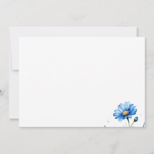 Invitation Open House Tea Party : Un Baby shower de garçon (Dos)