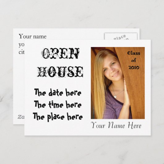 Invitation Open House - vous le concevez - Customi (Devant / Derrière)