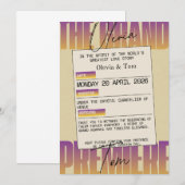 Invitation Opera Aesthetic Wedding (Devant / Derrière)