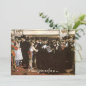 Invitation Opéra de bal masqué par Manet, fête de la Saint-Sy (Debout devant)