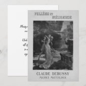 Invitation Opéra de Pelleas et Melisande, 1902 (Devant / Derrière)