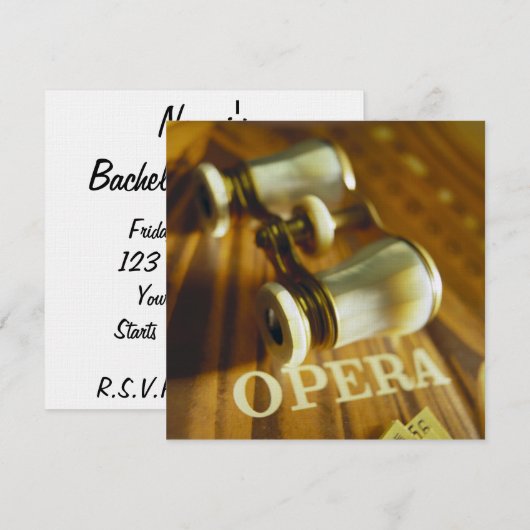 Invitation Opéra jumelles (Devant / Derrière)