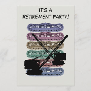 Invitation Opérateur de grue de la partie de retraite de l'in