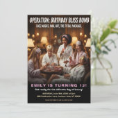Invitation Opération Fête d'anniversaire Spa Party Bliss (Debout devant)