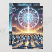 Invitation Opération : Waddle Woke - Classique Penguin Resist (Devant / Derrière)