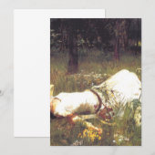 Invitation Ophelia 1889 By John William Waterhouse (Devant / Derrière)
