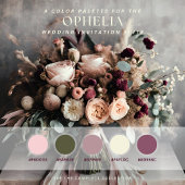 Invitation Ophelia Elegant Script Photo Mariage
