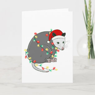 Invitation opossum le père noël de noël laid