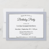 Invitation Opossum Photo Anniversaire (Dos)