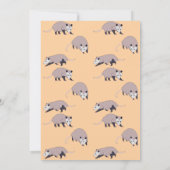 Invitation Opossums Joyeux Anniversaire (Dos)
